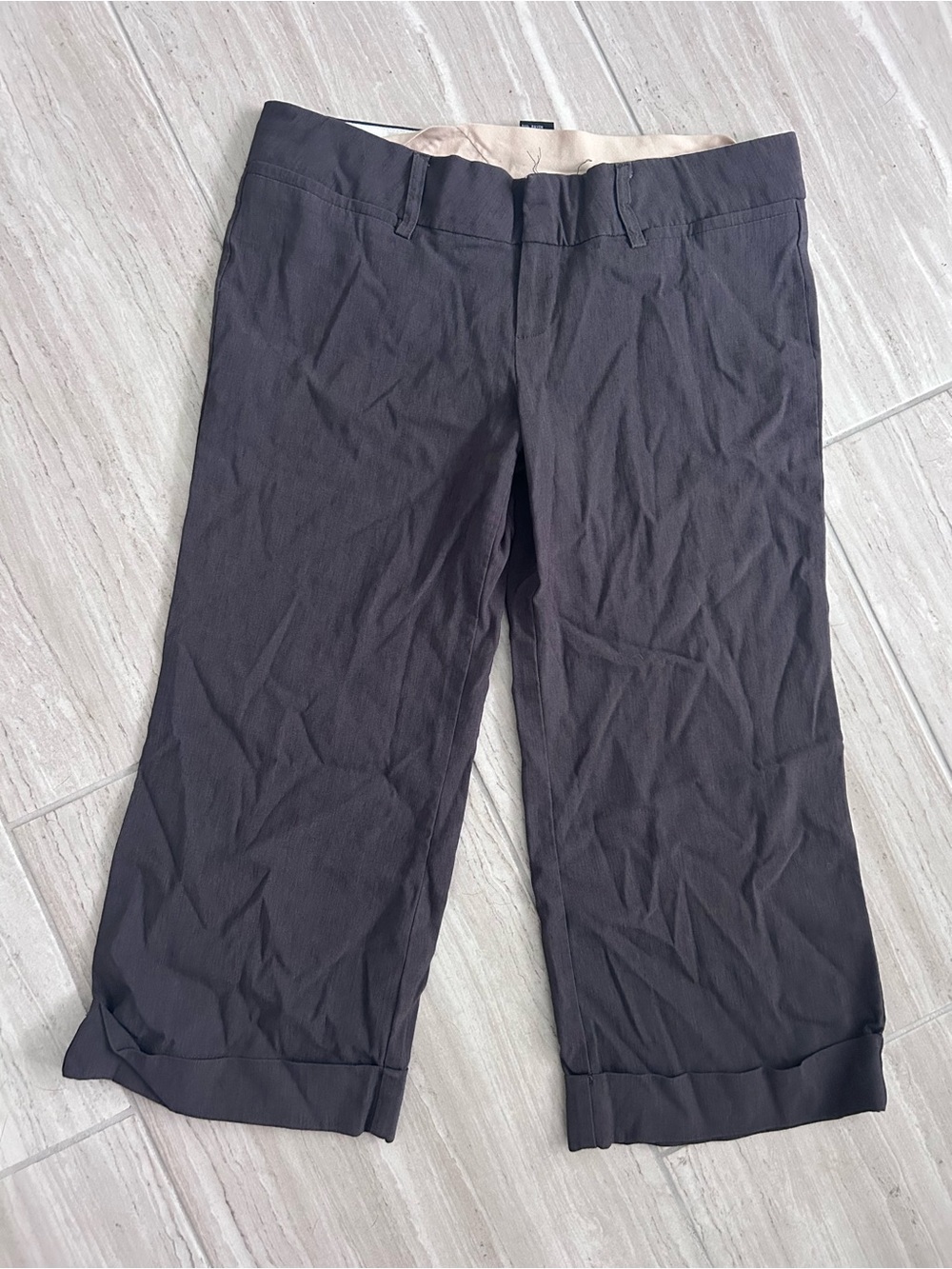 Rampage Women's/ young adult drk gray Cropped Capris size 1